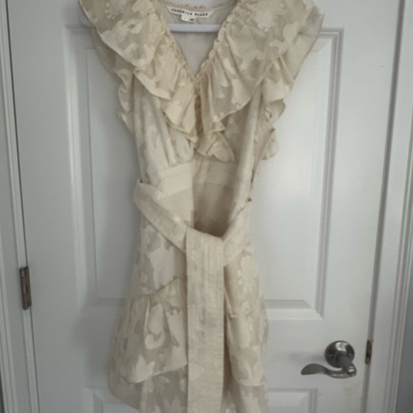 Veronica Beard Beige Ruffled Blouse - Picture 4 of 4